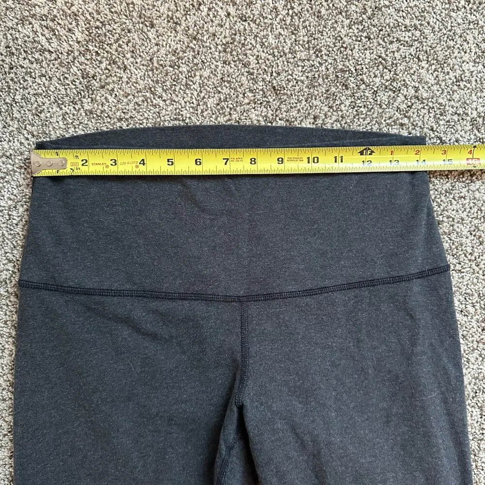 Lululemon Wonder Under Roll Down dark gray cropped leggings size 10 - Image 9