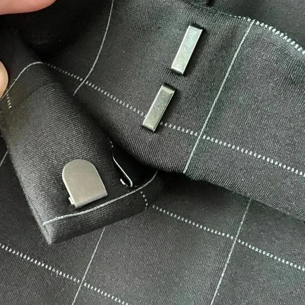 🆕 ANN TAYLOR FACTORY Black Windowpane Ankle Skinny Pants 2P🆕 - Image 11