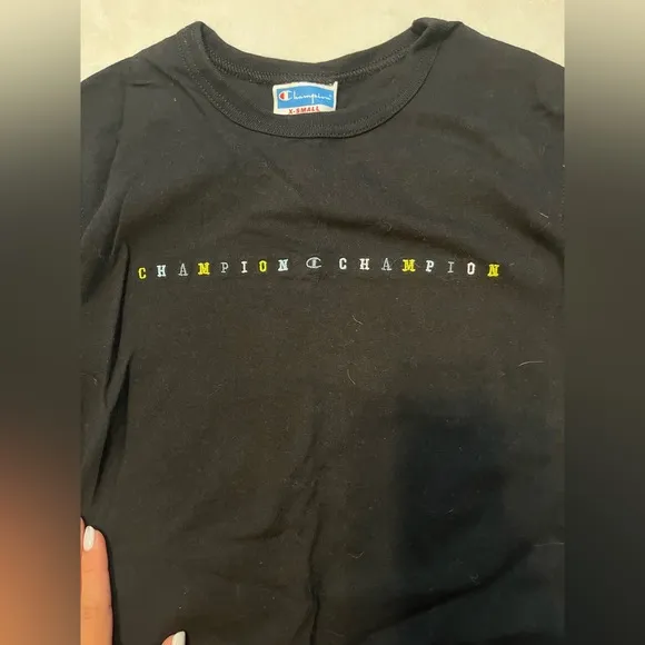 Black Champion T-Shirt - Image 2