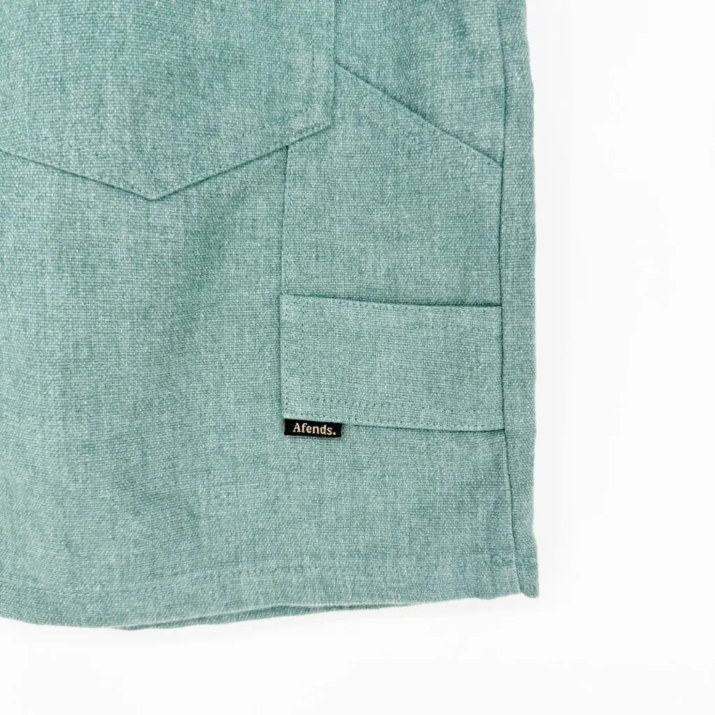 Afends Hemp Blend Mini Skirt 4 Green - Image 4