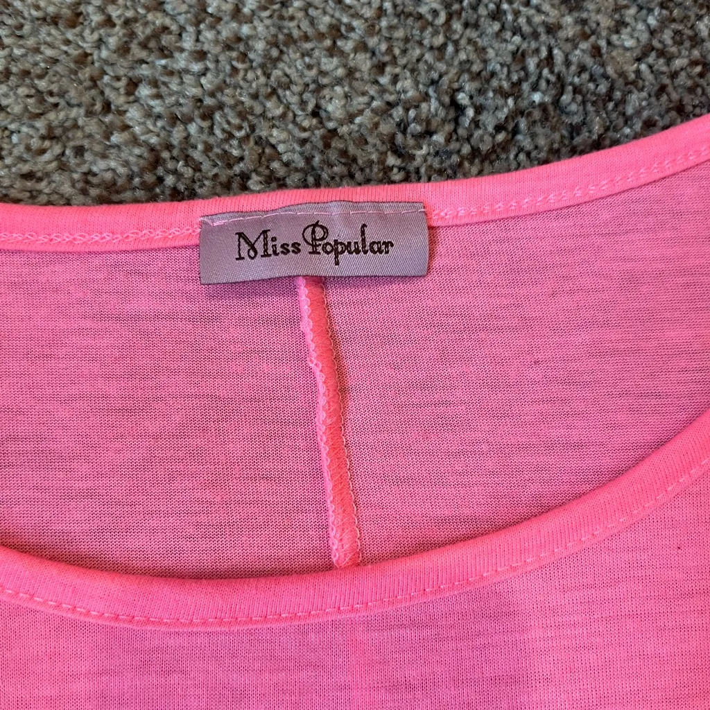 Pink Crop Top with Infinity Love Design - Image 4