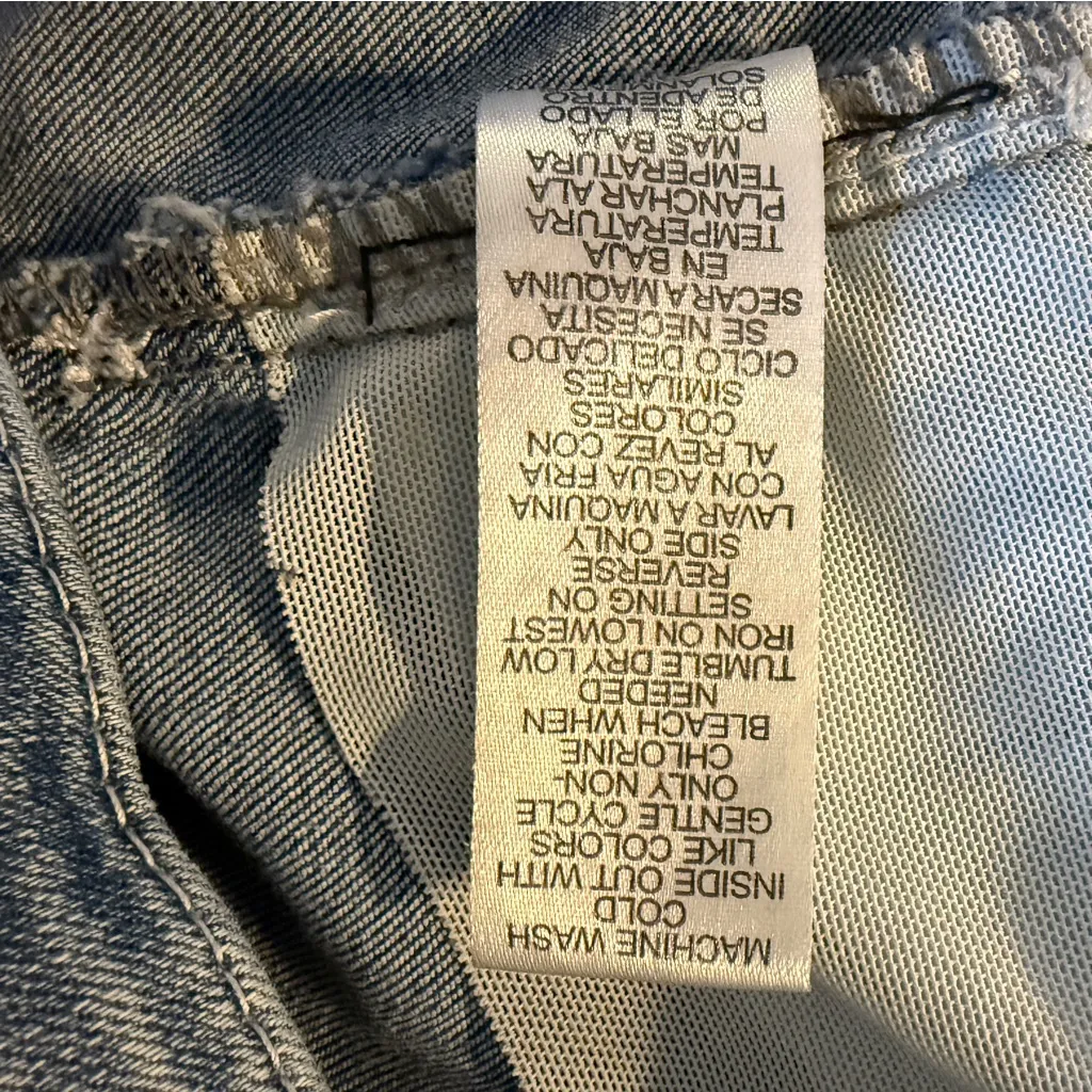 Democracy Ab Solution Tummy Control Light Wash Distressed Cropped Women’s 14 - Image 9