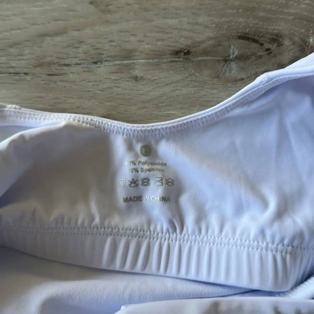 The Gym People TGP76 Longline Sports Bra White XS NWT IN PACKAGE - Image 14