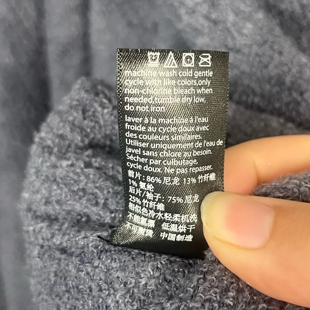 New barefoot dreams CozyChic Lite ribbed Island Wrap cardigan cosmic blue L/XL - Image 6