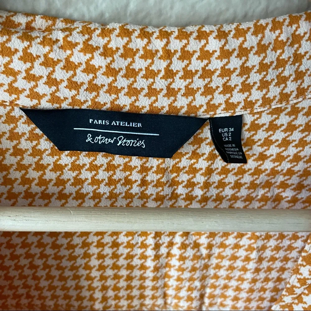 & OTHER STORIES Houndstooth Pleated Dress - Image 34