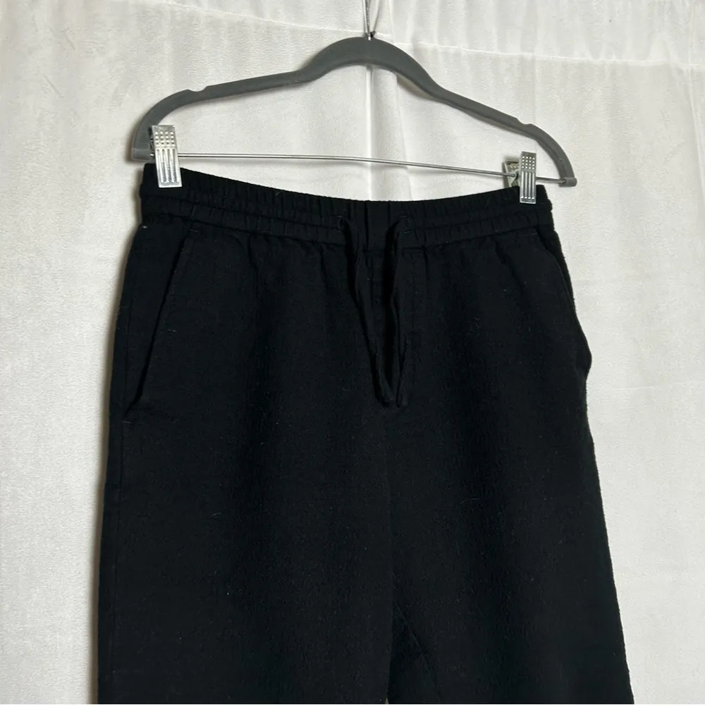 COS Black Pull On Elastic Drawstring Waist Casual Pants Size Small - Image 3