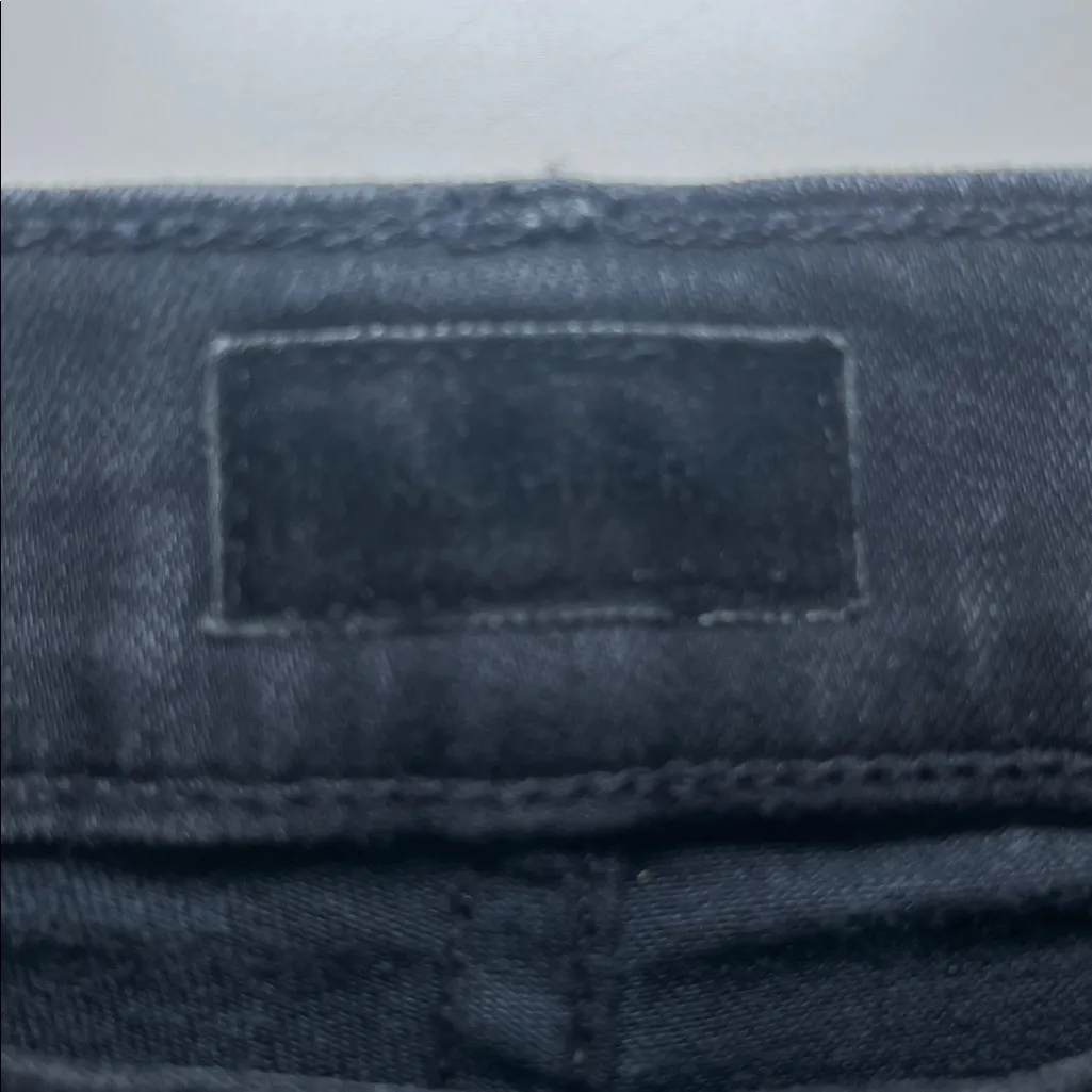 Mother The Insider Crop Step Fray Jean in Not Guilty Black Wash Size 30 - Image 10