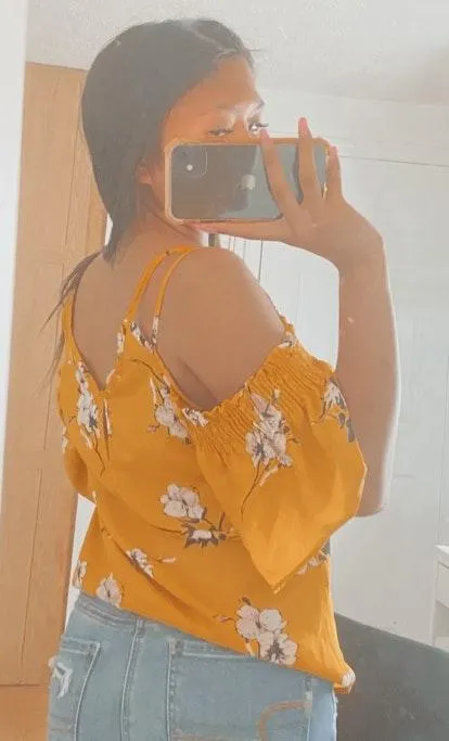 Francesca's Yellow Floral Top - Image 6