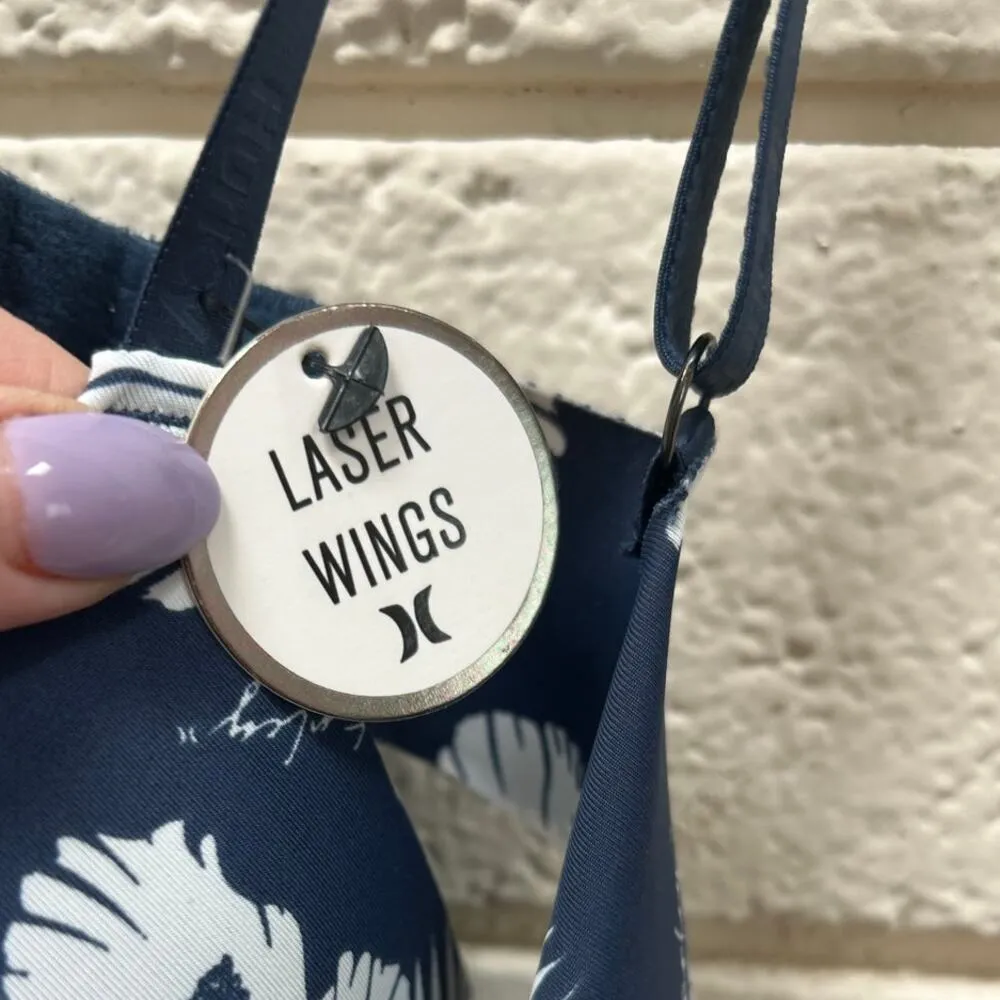 Hurley Blue Floral Bra size 36C NWT - Image 4