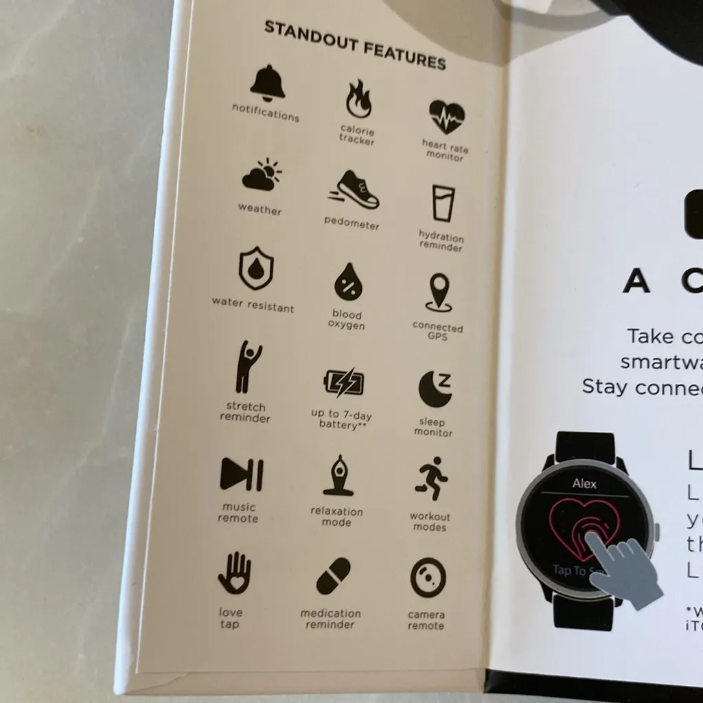 NWT iTouch Sport 4 Fitness Smart Watch Black - Image 6