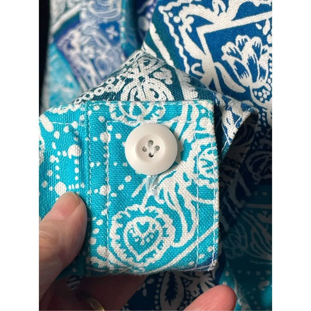 Coldwater Creek size Pl 100% cotton patchwork pockets jacket. - Image 5