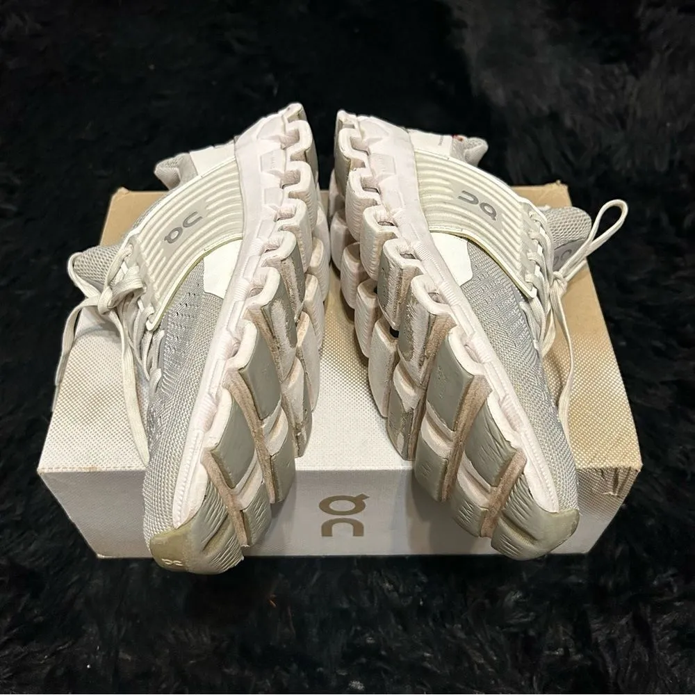 ON CLOUDSWIFT gray white running athletic training lace up shoes sneakers sz 8.5 - Image 7