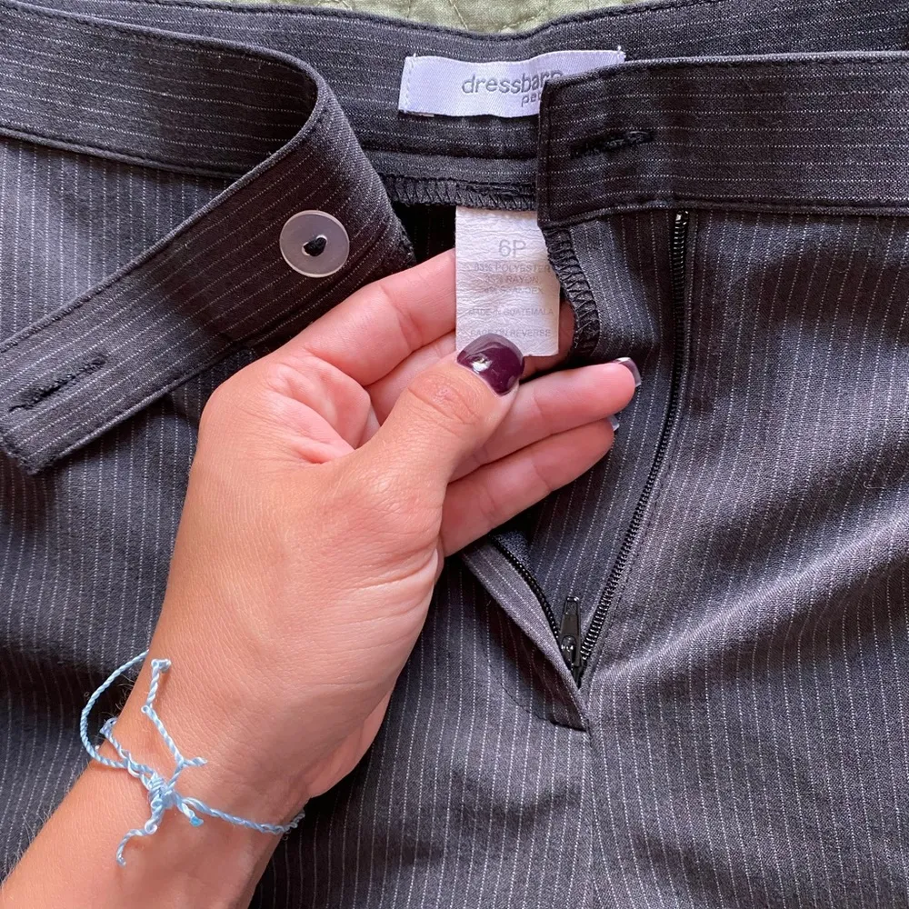 high waisted grey trousers Gray Size 6 - Image 9