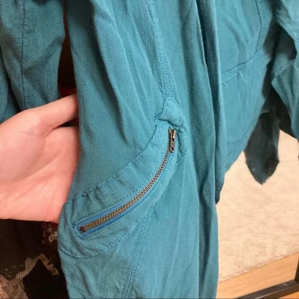 ANTHROPOLOGIE Elevenses Flowing Cardigan Blue XS - Image 7