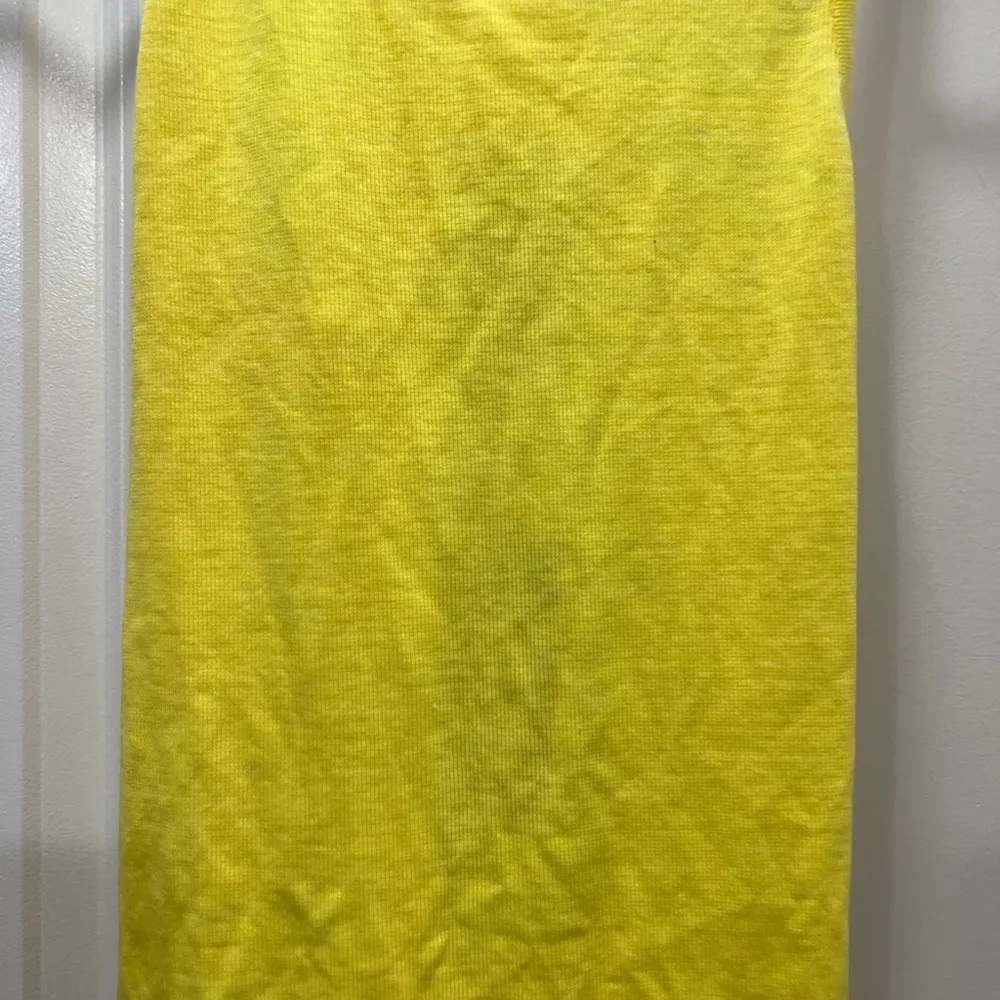 NWT Chaser Birdie Yellow Vintage Rib Narrow Racerback Tank Top Size Medium - Image 2