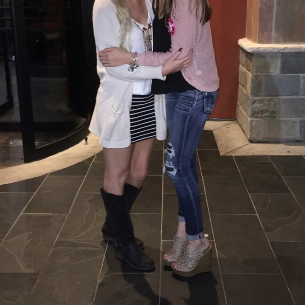 Black and White Stripe Mini Skirt - Image 4