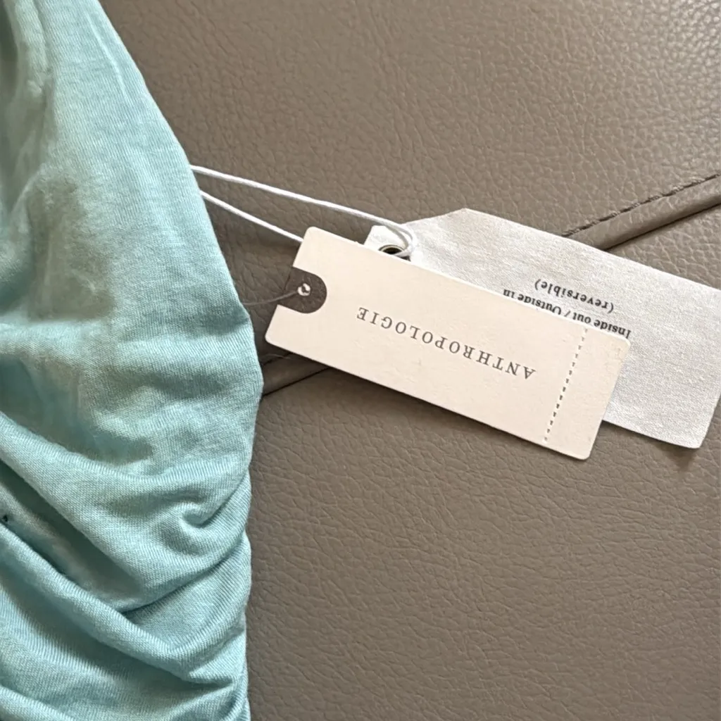 Anthropologie Pilcro NWT Ruched Reversible Tank Top Light Sky‎ Blue XS - Image 6