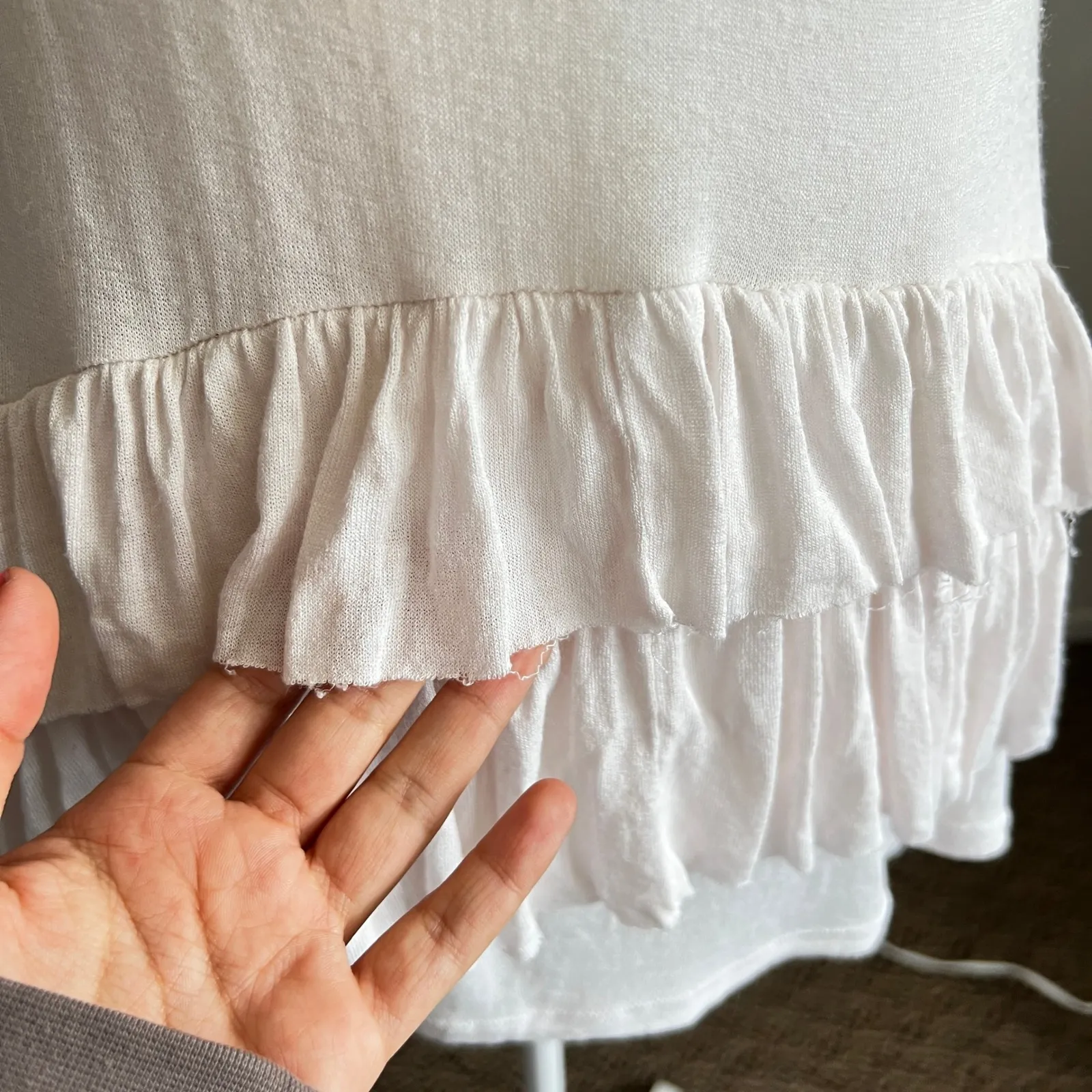 Vintage Y2K Asymmetrical Top Fairycore Balletcore 2000s Festival Small - Image 5