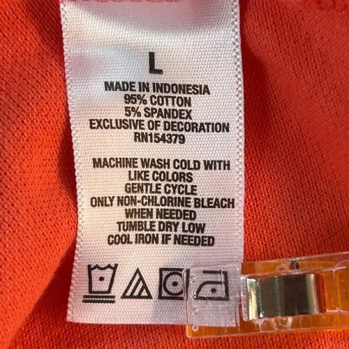 Aeropostale The Skinny Polo Shirt Large‎ Orange Golf - Image 7