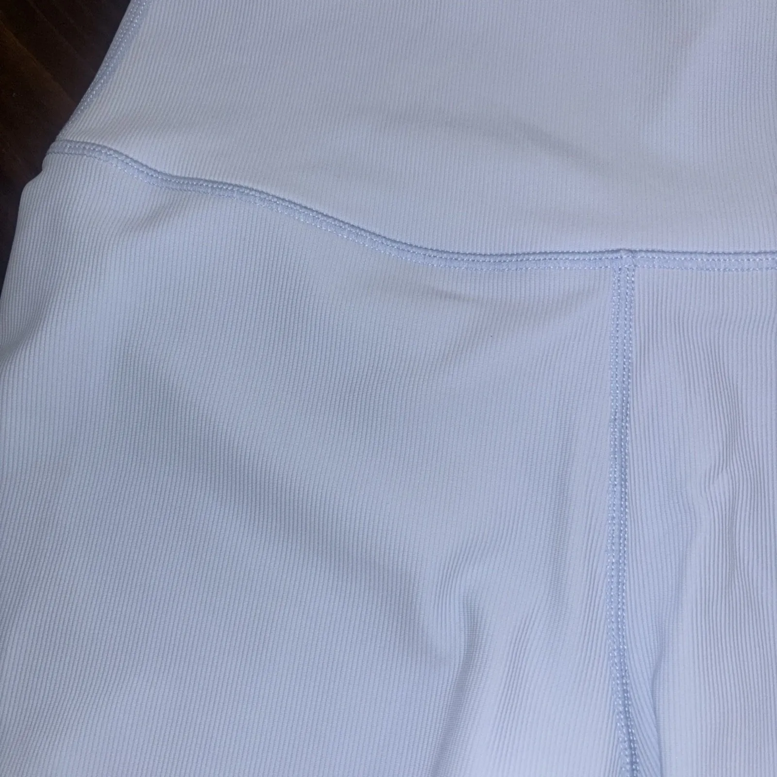 Wilo The Label Ribbed Biker Shorts Size Large High Waist Activewear Yoga Blue - Image 2