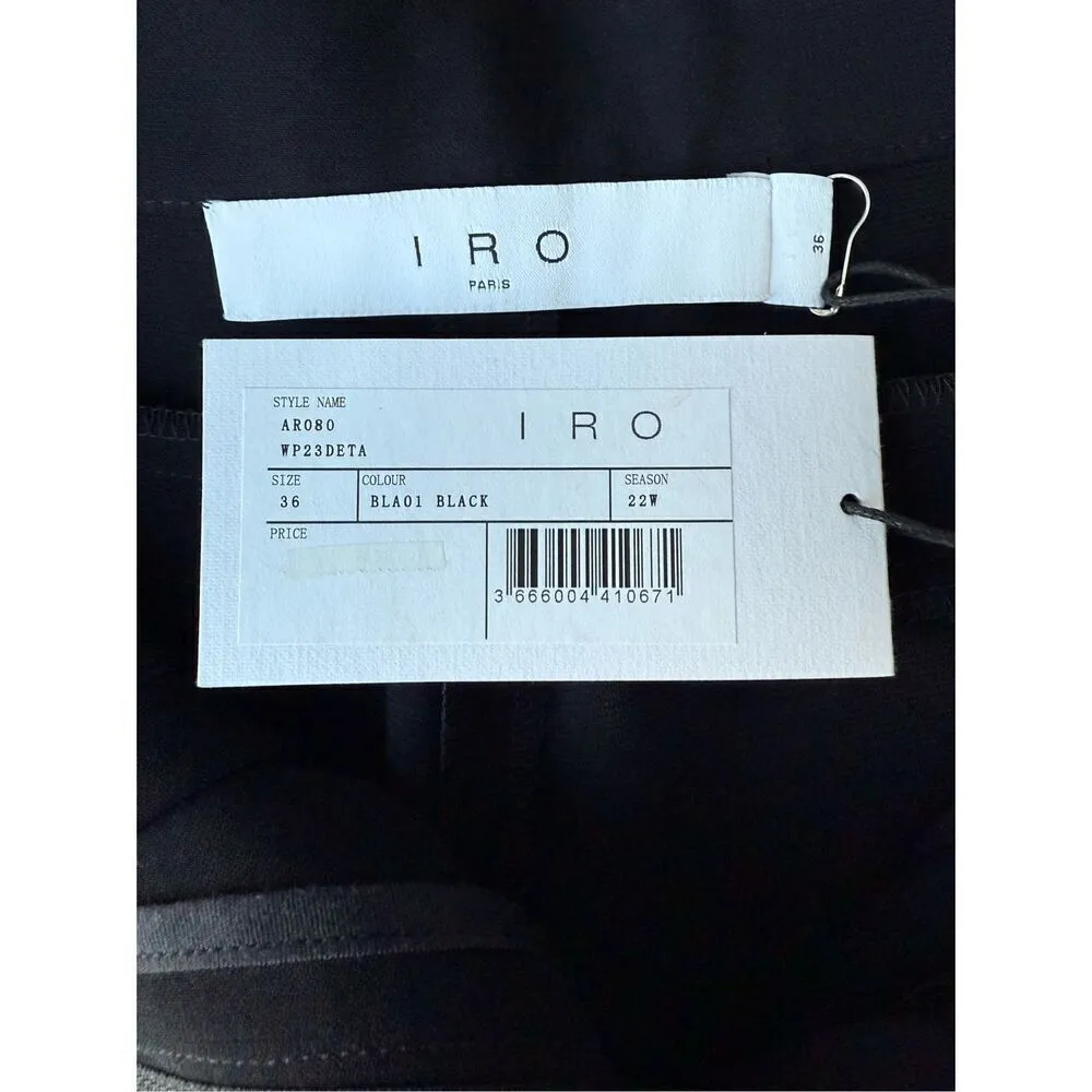 IRO Paris Black High Waisted DETA Tailored Pants - Image 7