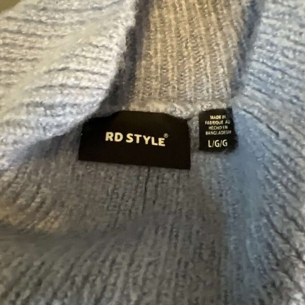 RD Style Blue Mockneck Sweater Size Large NWT - Image 6