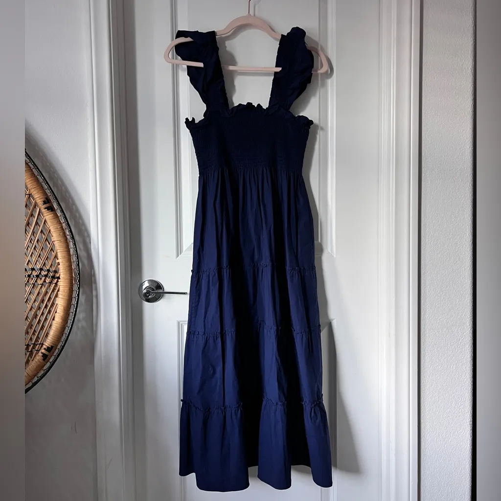 Hill House Home Navy Blue The Nap Midi Sleeveless Dress Women's Medium - Image 4