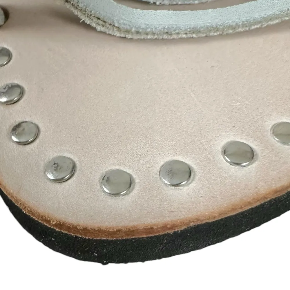 Free People Willow Wrap Gladiator Leather Sandals Bone Size 36 5 5.5 6 Bohemian - Image 15