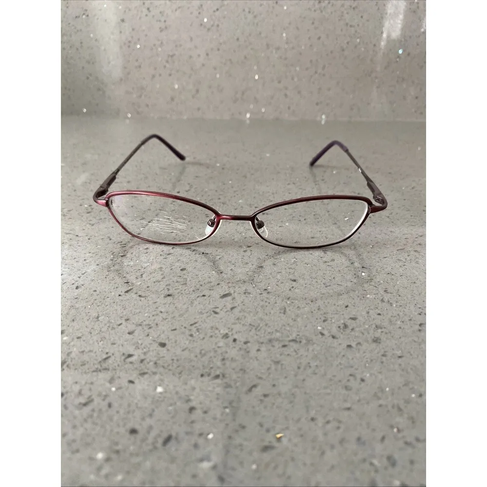 Nicole Miller Burgundy Cat Eye Women Full Rim 51-16-135 Eyeglasses Frames ONLY - Image 2