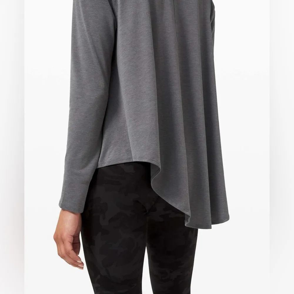 Lululemon Lifted Balance Long Sleeve Heathered Titanium - Image 4