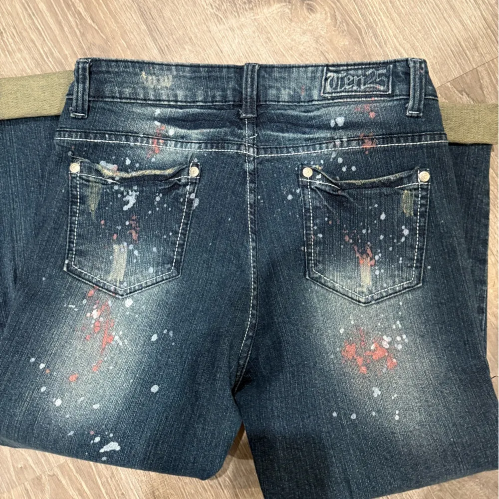 Distressed Blue Denim Jeans Size 14W - Image 6