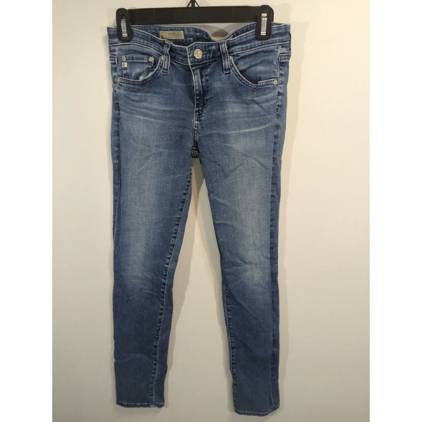 AG Adriano Goldschmied The Stilt Cigarette Leg Jeans Womens 28R Blue Size L - Image 2