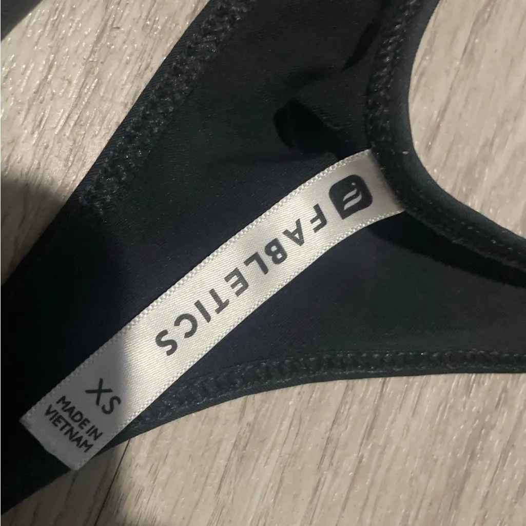 Fabletics Black Racerback Tank Top - Image 2