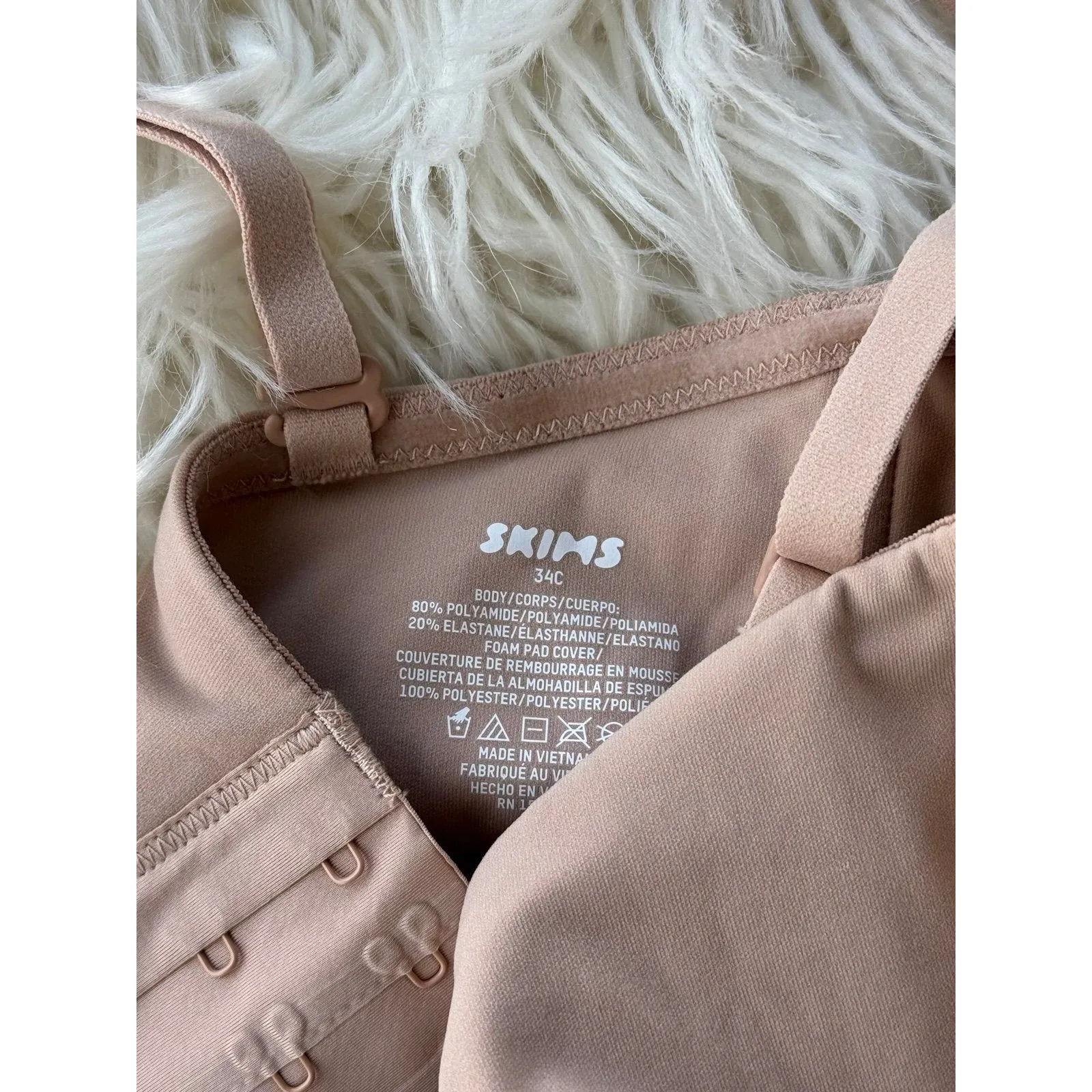 Skims Fits Everybody Strapless Bra Mica Size 34C - Image 7