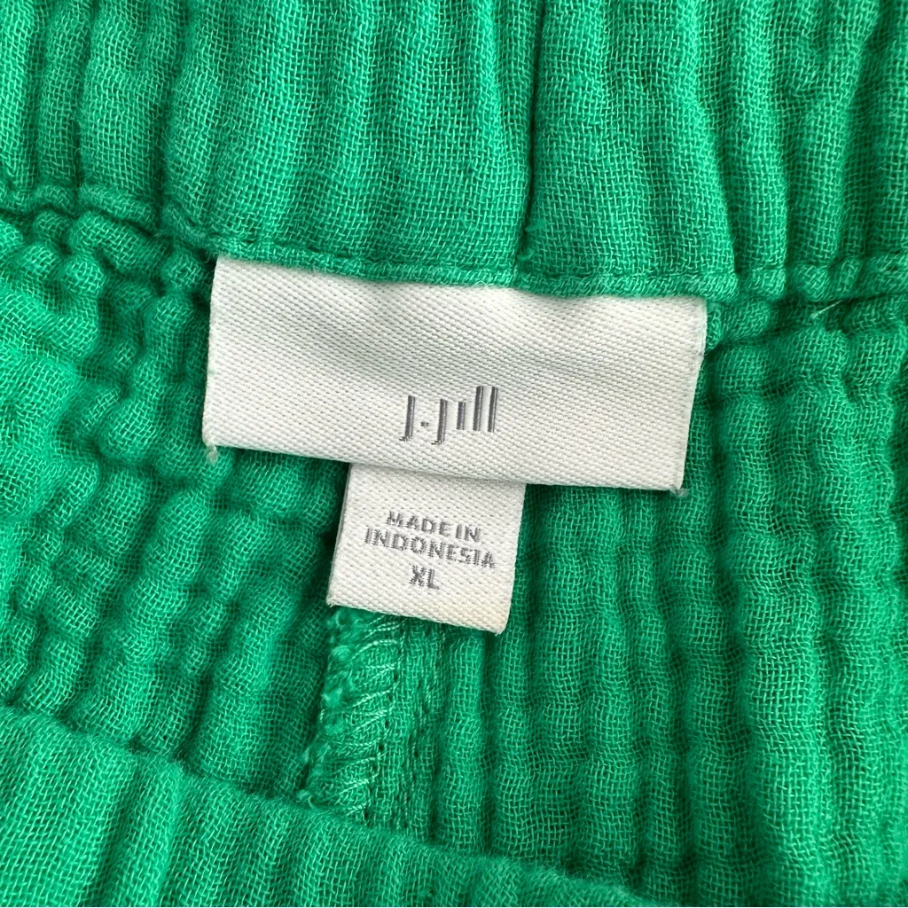 J. Jill Green Cotton Gauze Pull - Image 9