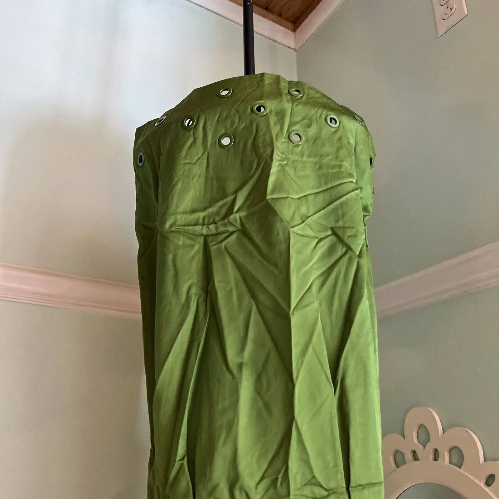 Missoni sz 6 Green Cotton Silk Grommet Short Sleeve Dress Italy - Image 2