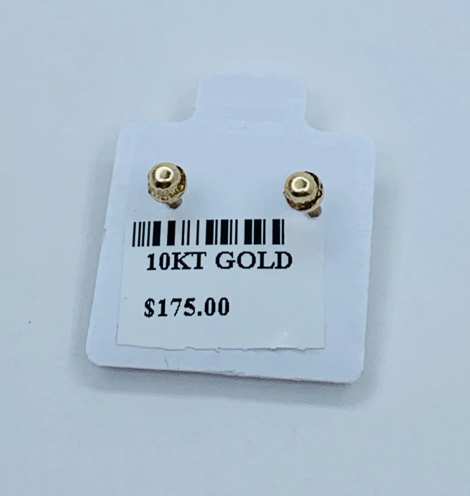 10k gold earrings studs Virgin Mary Studs 10mm - Image 5