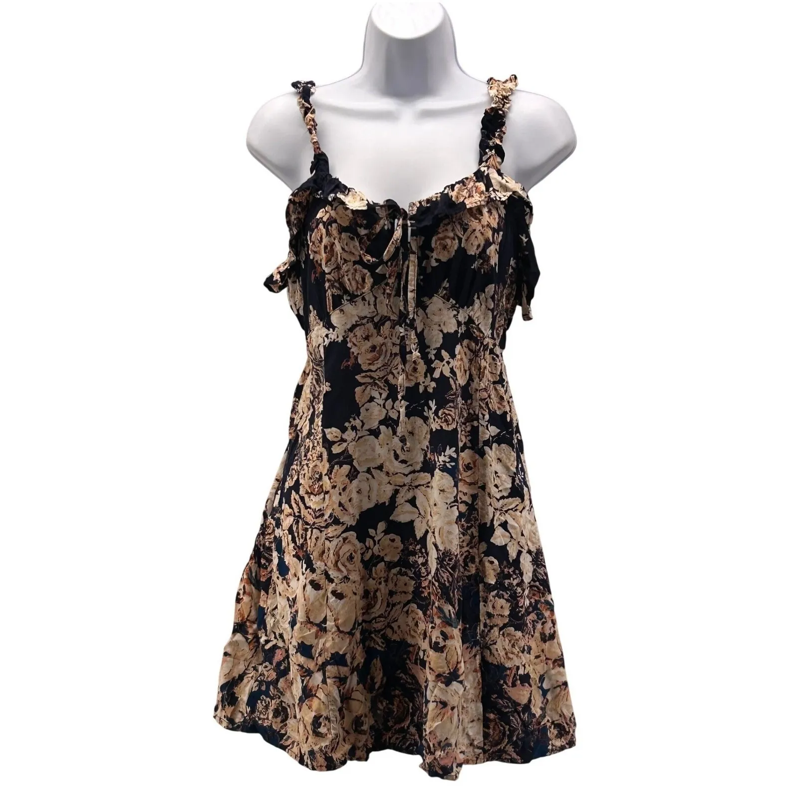 Angie Vintage Babydoll Mini Dress Large - Image 2