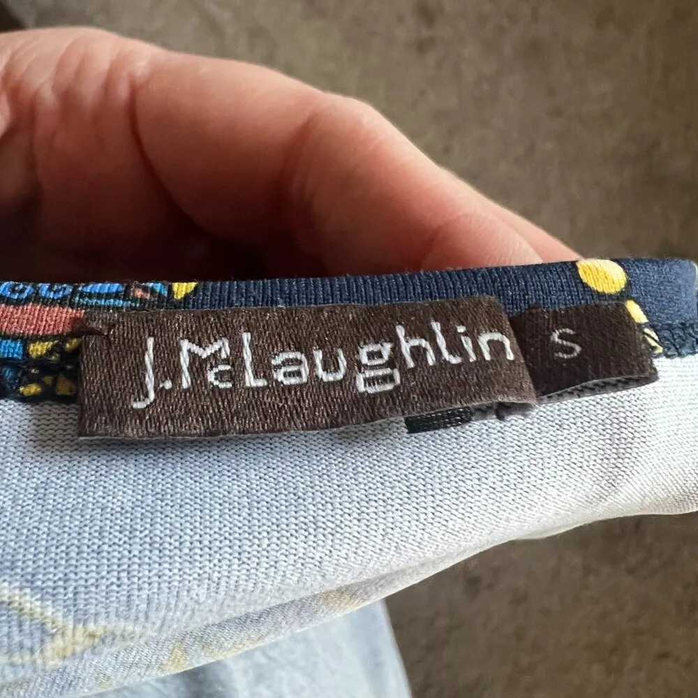 J. Mclaughlin Signature T-Shirt Catalina Cloth Womens Chain Link Nautical Small - Image 5