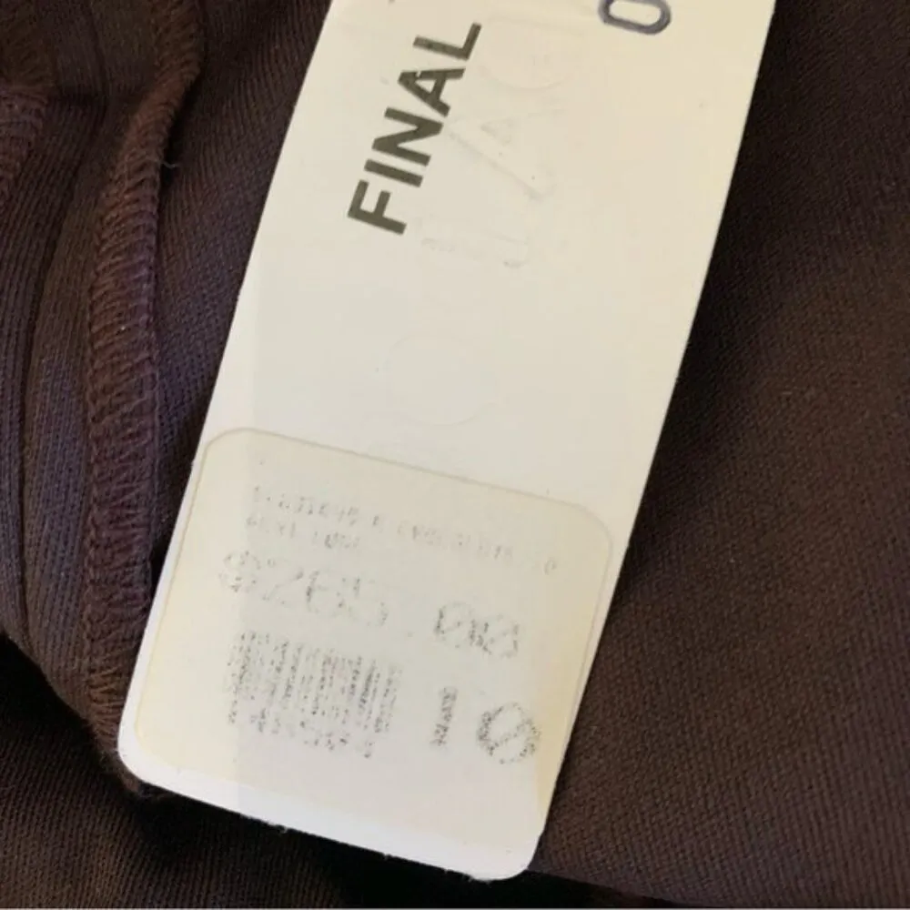 Demi Lune 10 Brown‎ 100 Percent Silk Dress Sleeveless NWT Formal Luxe Resort Brown - Image 8