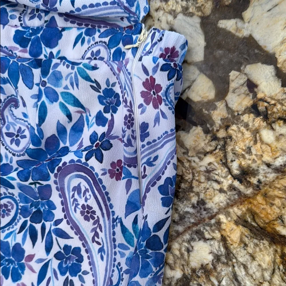 Show Me Your MuMu Blue and White spaghetti strap romper - Image 7