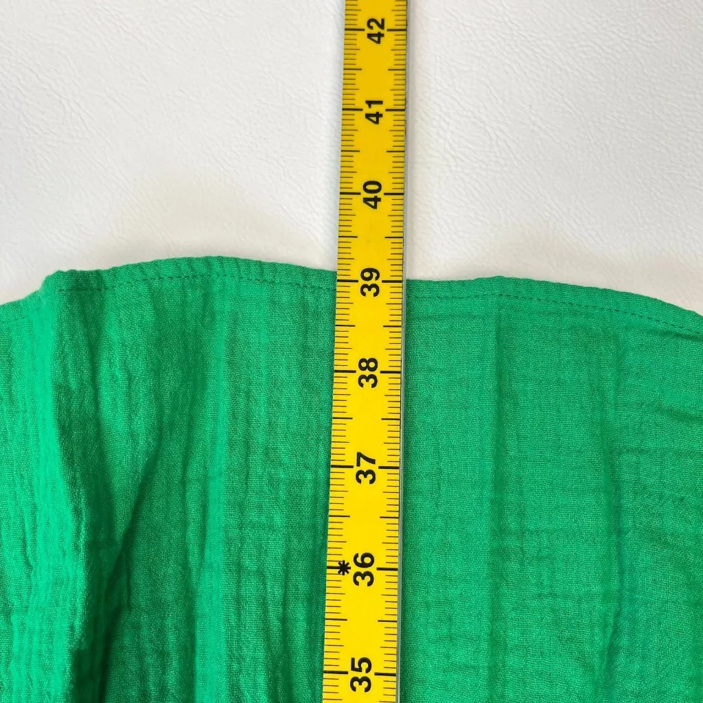NWOT Boden Ada Double Cloth Cotton Green Midi Dress Size 16 - Image 15