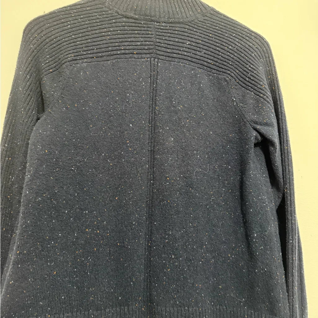 J. Jill Navy and Orange Turtleneck Sweater Blue - Image 4