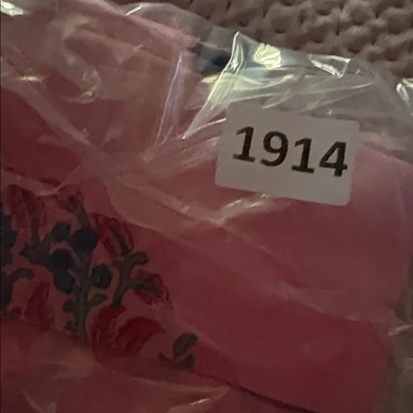 OLIPHANT Boca pink‎ tiered printed Yoke Dress S Pink - Image 12