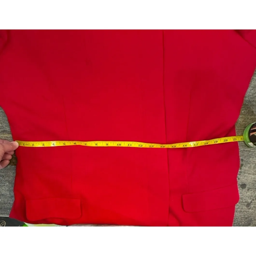 Vintage Dead Stock Barrie Pace LTD 100% Worsted Wool Women Size 20 Red Long Coat - Image 9