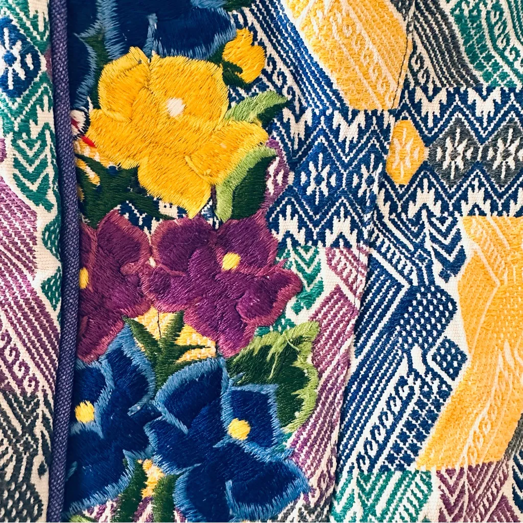 Altiplano Guatemalan Market Tote Bag Purple - Image 7