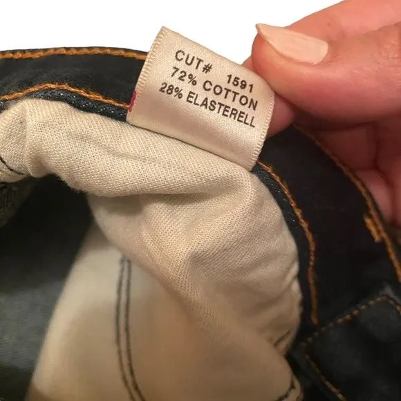 J Brand‎ Womens 27 Cuffed Hem Jean Dark Wash New - Image 8