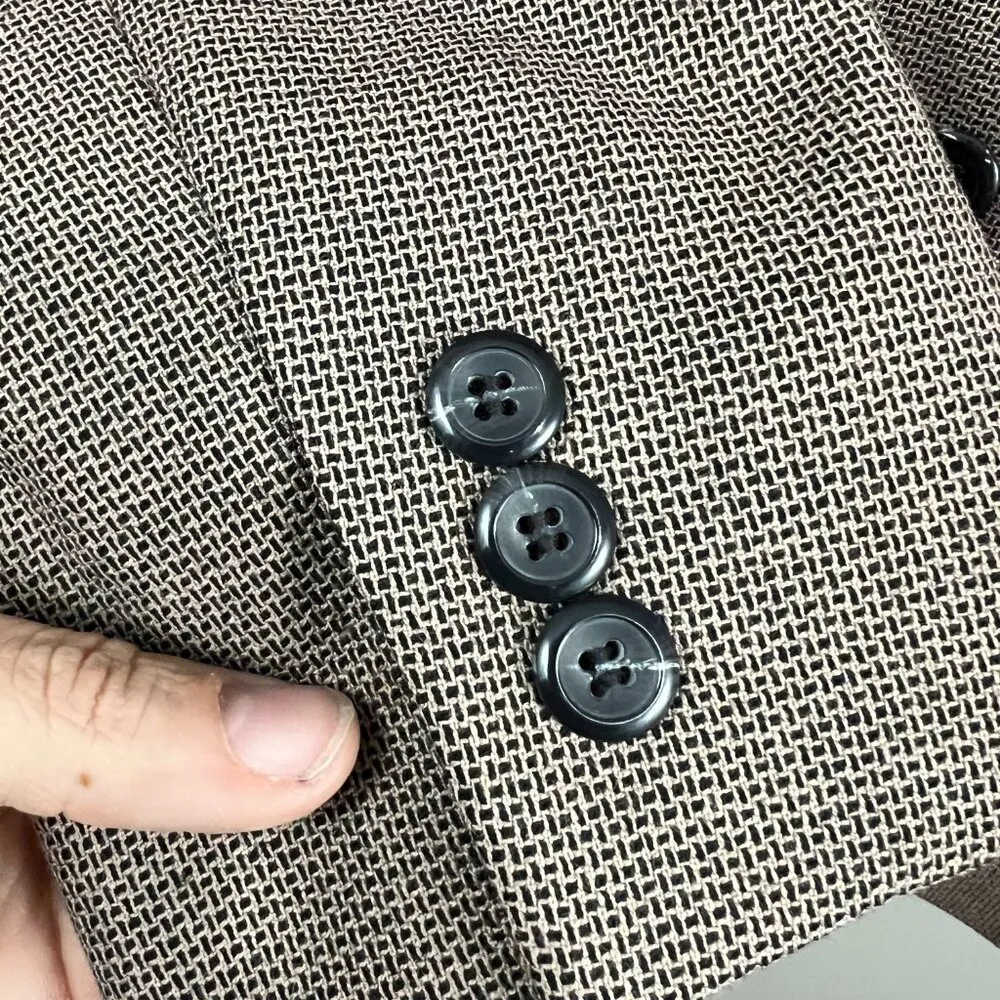 Pendleton 100% Wool Blazer 3 Button Brown Size 14 Petite - Image 6