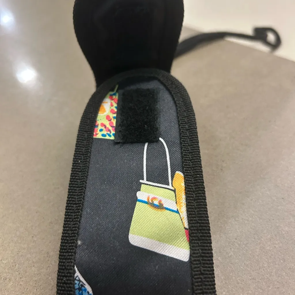 Black Phone Pouch with Vibrant Graphic - Image 5