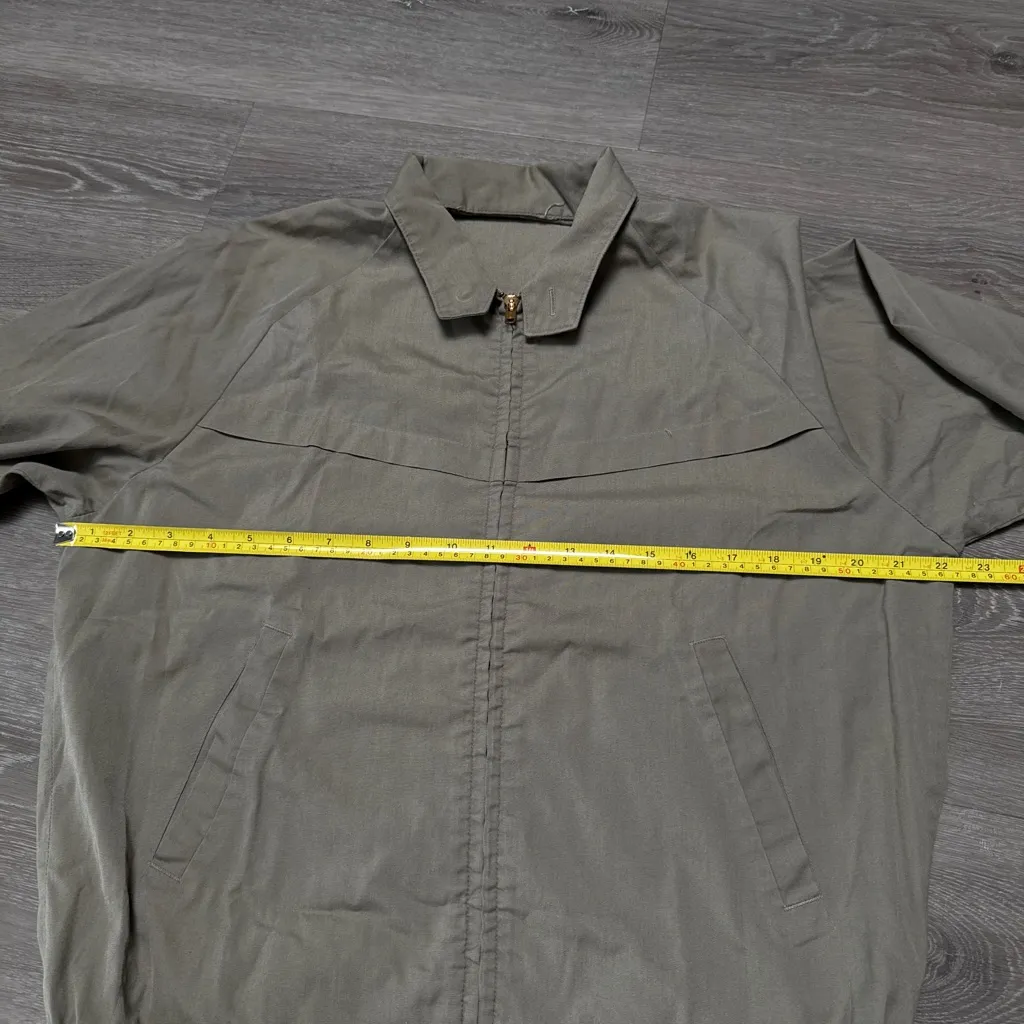 Vintage Olive Green Windbreaker Jacket Size XS - Image 4